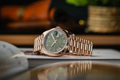 Rolex Day-Date 40mm 'Olive' 18ct Rose Gold Presidential 228235 2018