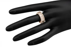 18ct Rose Gold Diamond Mens Ring 1.35ct
