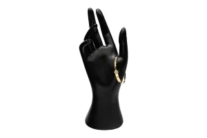 9ct Yellow Gold Cubic Zirconia Snowflake Baby Bangle 2.8g