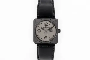 Bell & Ross Commando  46mm Black Leather BR01-96-S Circa 2010
