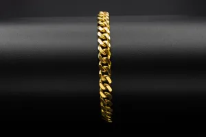 9ct Yellow Gold Cuban Bracelet 25g