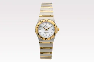 OMEGA Constellation Ladies 22mm Steel & 18ct Yellow Gold 1262.75.00 Circa 1990s