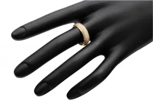 9ct Yellow Gold Cubic Zirconia Eternity Ring 3g