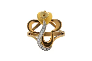 18ct Yellow Gold Diamond Heart Ring 0.11ct