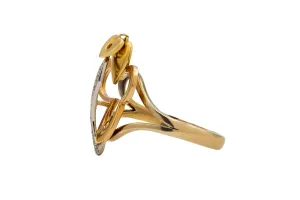 18ct Yellow Gold Diamond Heart Ring 0.11ct