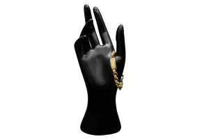 9ct Yellow Gold CZ ID Belcher Design Children's Bracelet 13.8g