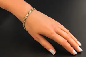 9ct Yellow Gold Bracelet 7.5" 7.4g