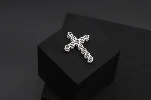 9ct White Gold Diamond Cross Pendant 2.34ct
