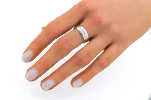 9ct White Gold Diamond Wedding Band 0.20ct