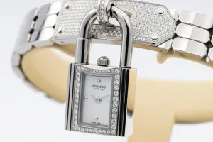HERMES Kelly Watch 16mm Stainless Steel Quartz KE4.131 Circa 2000s