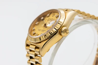 Rolex Lady DateJust 26mm 18ct Yellow Gold Presidential 69178 1988