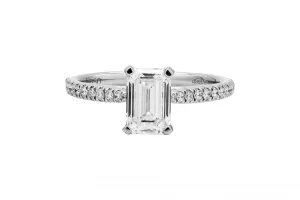 Platinum LAB Diamond Engagement Ring 1.15ct IGI Certified