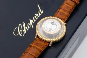 Chopard Happy Diamond 37mm Brown Leather 20/7229-20 Circa 2010