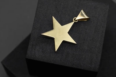 14ct Yellow Gold Diamond Star Pendant