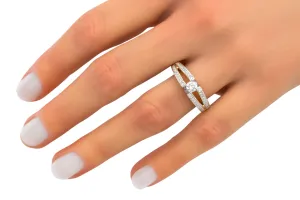 18ct Yellow Gold Diamond Engagement Ring 0.35ct 5.8g