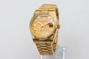 Rolex Day-Date 36mm 18ct Yellow Gold Presidential 118238 2010