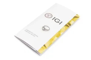 18ct White Gold Lab Diamond Round Halo Engagement Ring 1.48ct IGI Certified