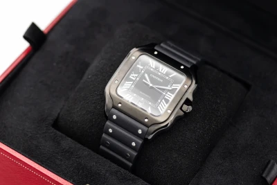 Cartier Santos De Cartier 39.8mm Black Rubber WSSA0039 2024