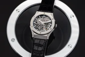 Hublot Classic Fusion Skeleton 45mm Black Crocodile Leather 515.NX.0170.LR 2017