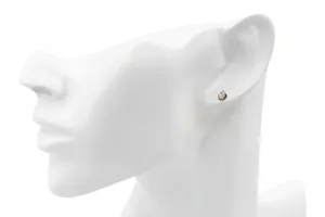 18ct White Gold Pear Shape Diamond Stud Earrings 0.30ct