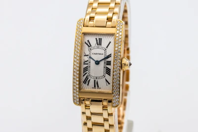 Cartier Tank Americaine 19mm 18ct Yellow Gold WB7012K2 Circa 2000s