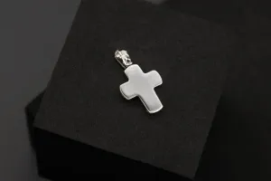 9ct Yellow & White Gold Cross Pendant 1.3g