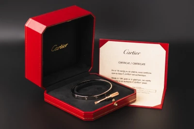 Cartier LOVE Classic 18ct White Gold Bracelet Size 21 43.9g Authentic Box