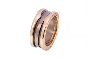 Bulgari B Zero 1 Ring Ceramic 18ct Rose Gold Size 54