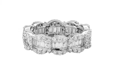 18ct White Gold Baguette Eternity Ring 1.81ct