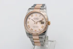 Rolex DateJust 36mm Steel & 18ct Rose Gold Oyster 116231 2017