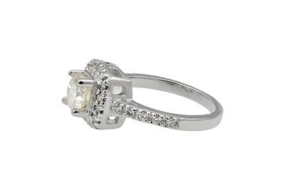 Platinum Halo Brilliant Round Diamond Engagement Ring 1.45ct J VS1 W.G.I Certified