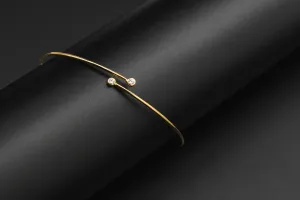 Tiffany & Co Elsa Peretti Diamond Hoop Single-Row Bangle 0.10ct