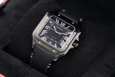 Cartier Santos De Cartier 39.8mm Black Leather WSSA0045 2025