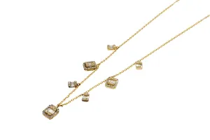 14ct Yellow Gold Diamond Necklace 0.40ct