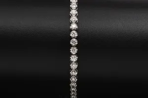 14ct White Gold Diamond Tennis Bracelet 2.95cts