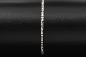 14ct White Gold Diamond Tennis Bracelet 2.40ct