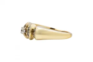 14ct Yellow Gold Diamond Dress Ring 0.18ct