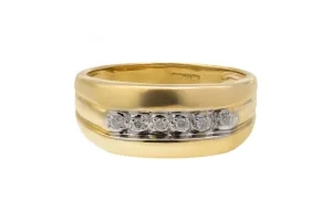 9ct Yellow Gold Diamond Wedding Band  0.28ct