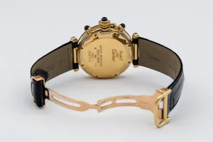 Cartier Pasha de Cartier Chronograph 38mm Dark Blue Leather W3003551/0960 1996