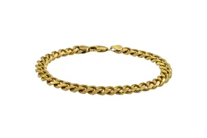 9ct Yellow Gold Cuban Bracelet 25g
