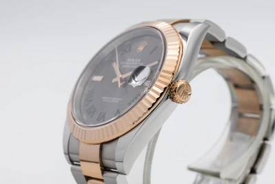 Rolex DateJust 41mm 'Wimbledon' Steel & 18ct Rose Oyster 126331 2019