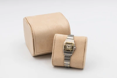 Cartier Santos Galbee 24mm Steel & 18ct Yellow Gold W20012C4 Circa 2000s