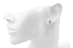 18ct White Gold Diamond Halo Studs 0.85ct 2.1g