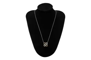 18ct White Gold Necklace With A Cognac And White Diamond Pendant 0.80ct