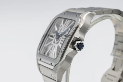 Cartier De Santos Skeleton 39.8mm Stainless Steel WHSA0015 2024