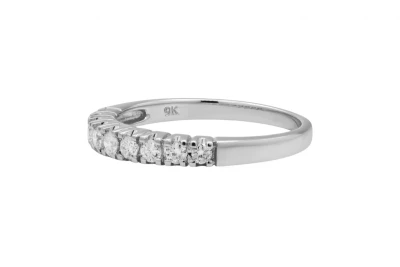 9ct White Gold Diamond Eternity Ring 0.18ct