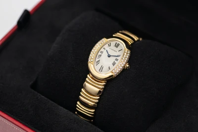 Cartier Baignoire Joaillerie Watch 32x22mm 18ct Yellow Gold 8057912/1541 1990s