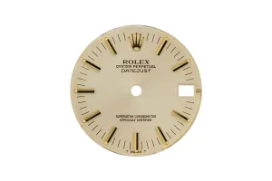 Rolex DateJust 36mm Ivory Baton Dial