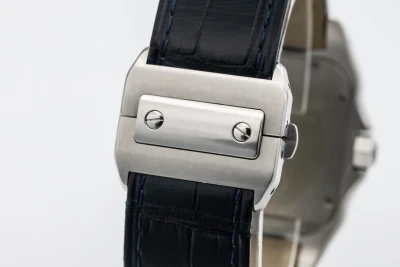 Cartier Santos 100 41mm Black Leather W20073X8 2012