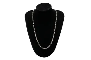 9ct White Gold Cable Link Chain Durable Classic Necklace 3.9g